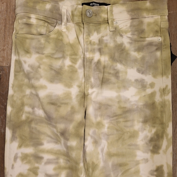 Hudson Barbara High Waisted Super Skinny Ankle Sage Fatigue Size 31 - Picture 7 of 16